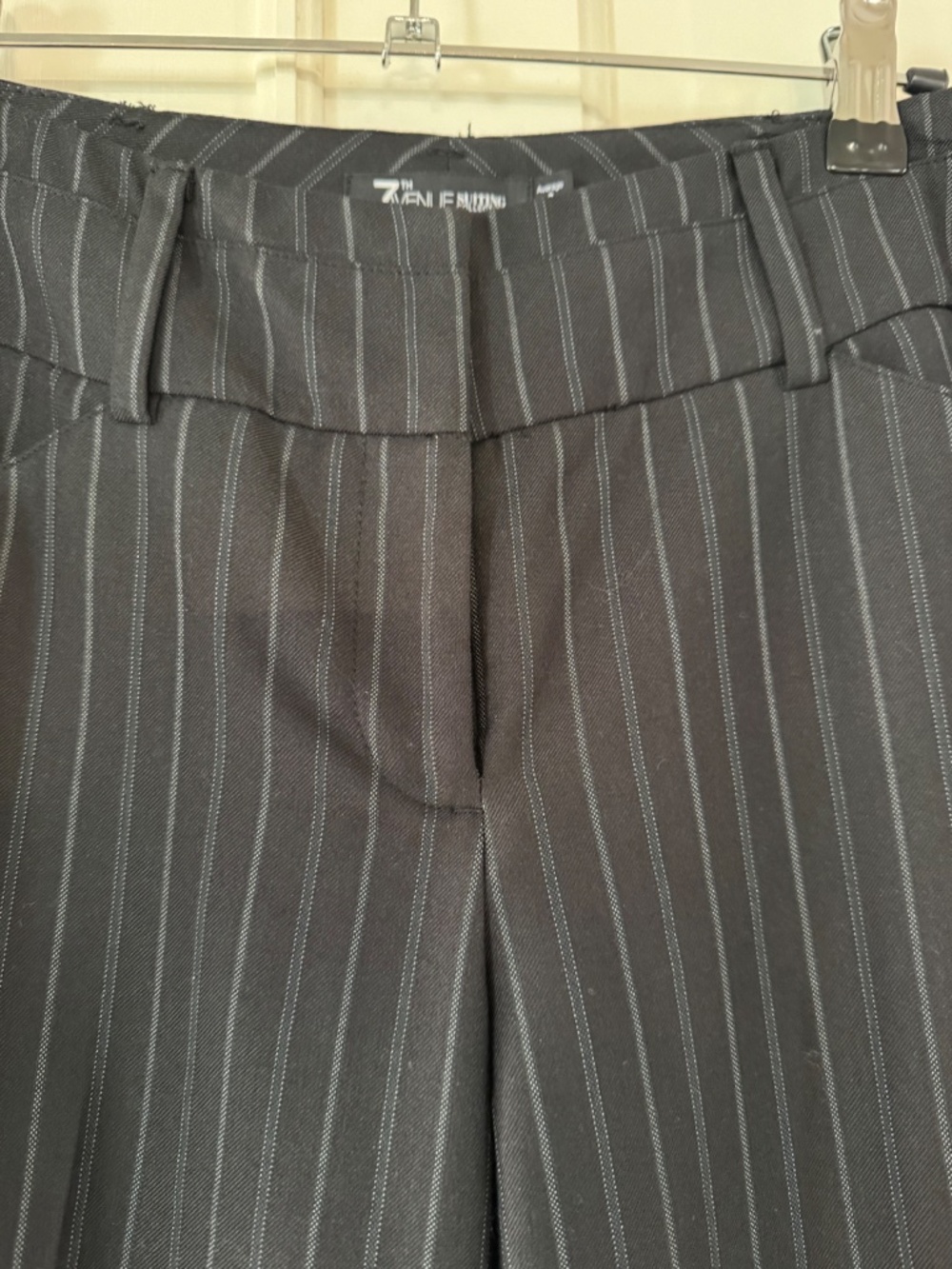 Pinstriped work pants size 2, 7th Avenue Suiting Company from New York & Company
